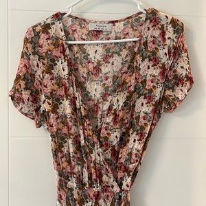 Wild Rose Wrap dress
